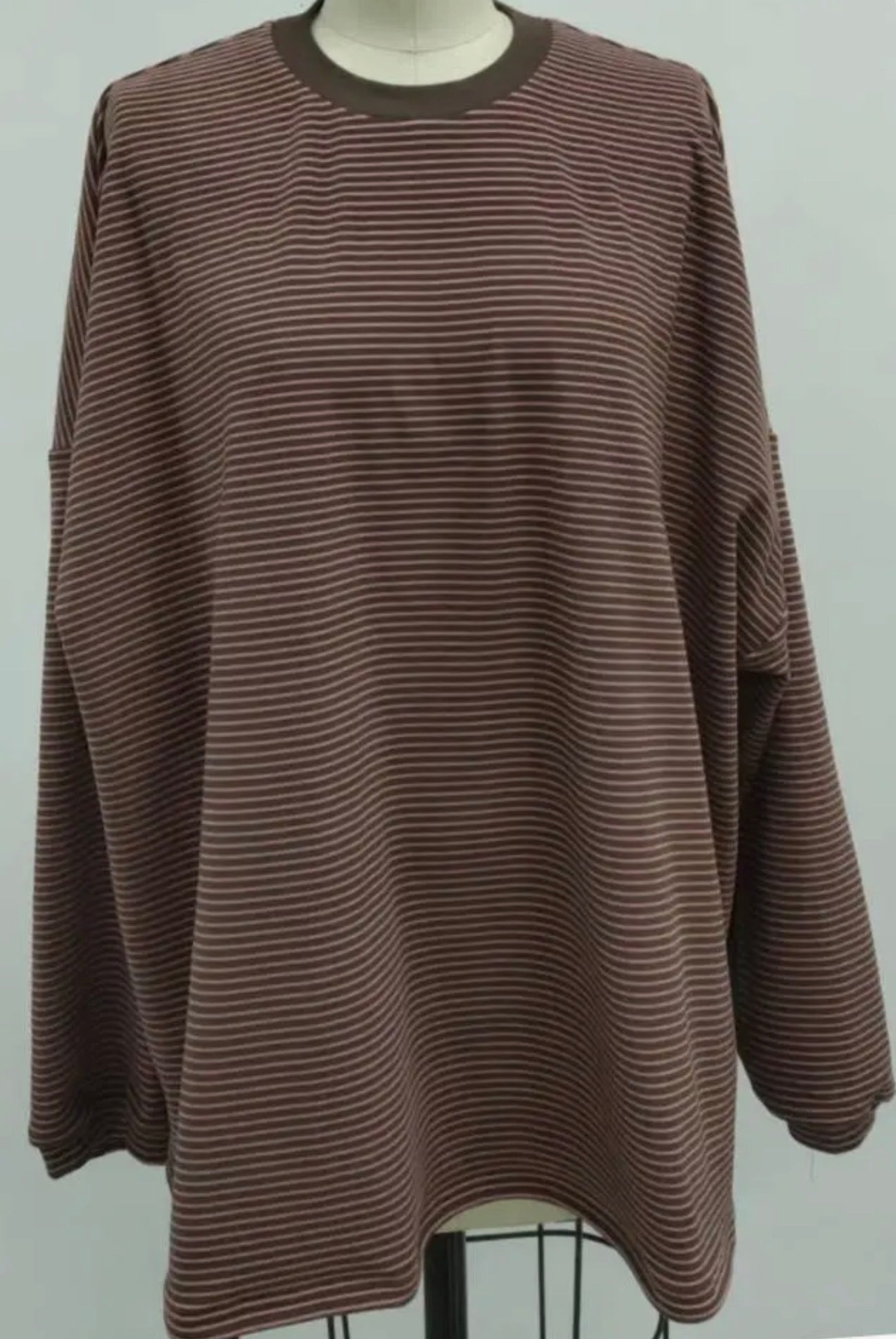 Brown & Pink Striped Set