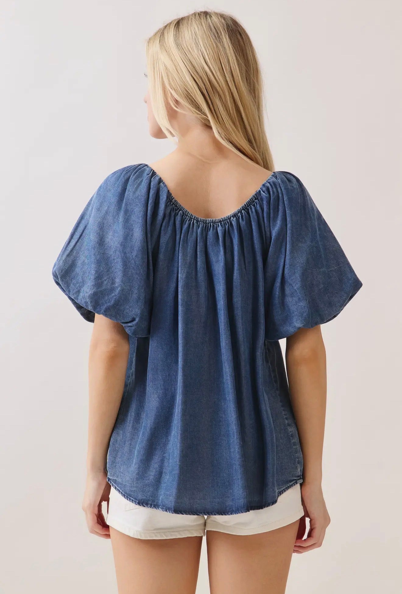 Denim Wash Blouse