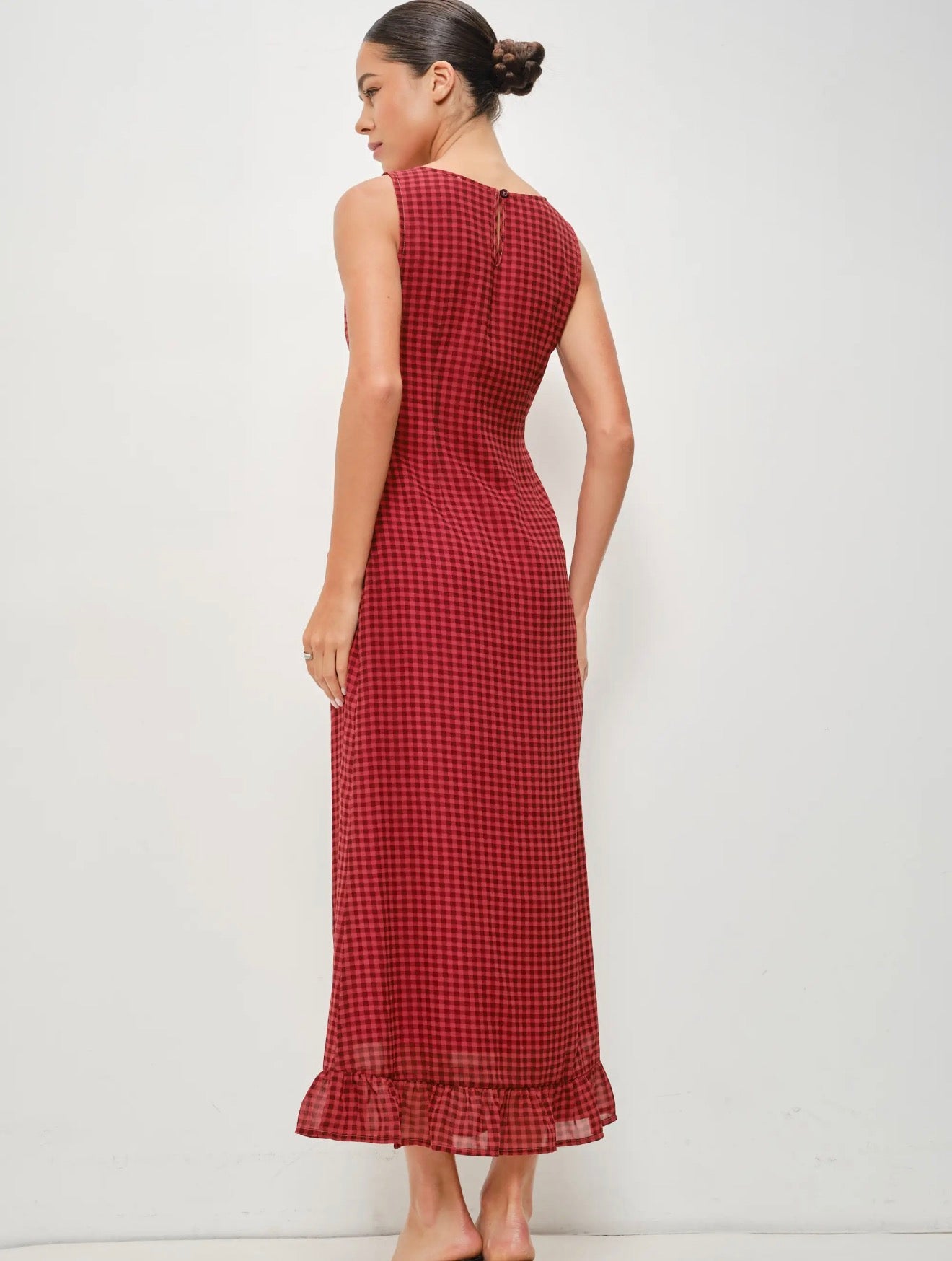 Aella Gingham Maxi Dress *Preorder*